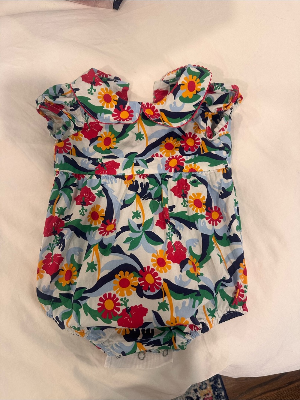 Classic Prep Multicolor Floral Baby Romper - 9-12M